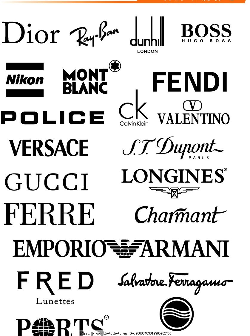 国际品牌标志集合(眼镜标志为主)图片