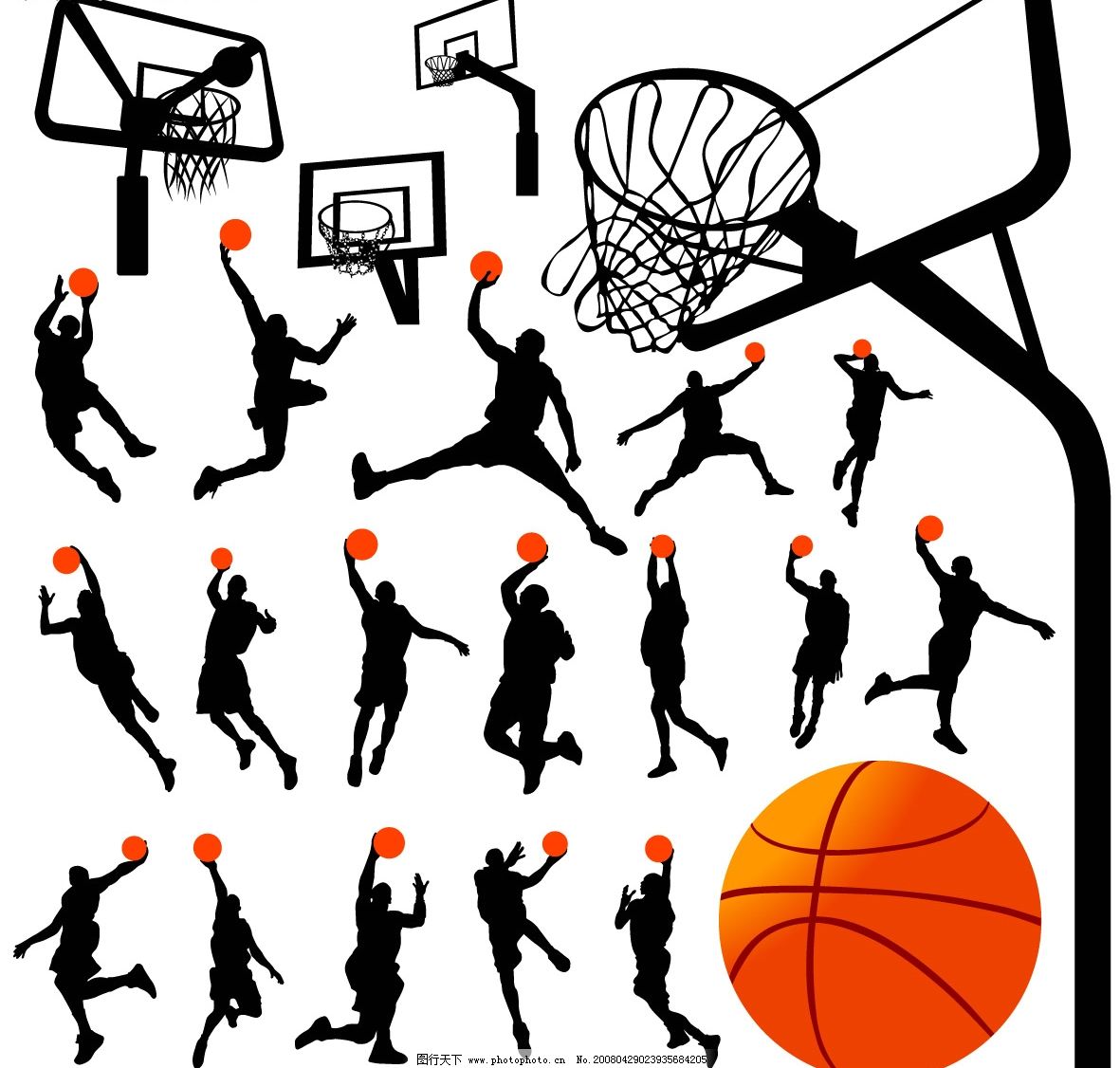 篮球运动人物 篮球 运动 人物 体育 cdr格式 矢量图 矢量人物 其他