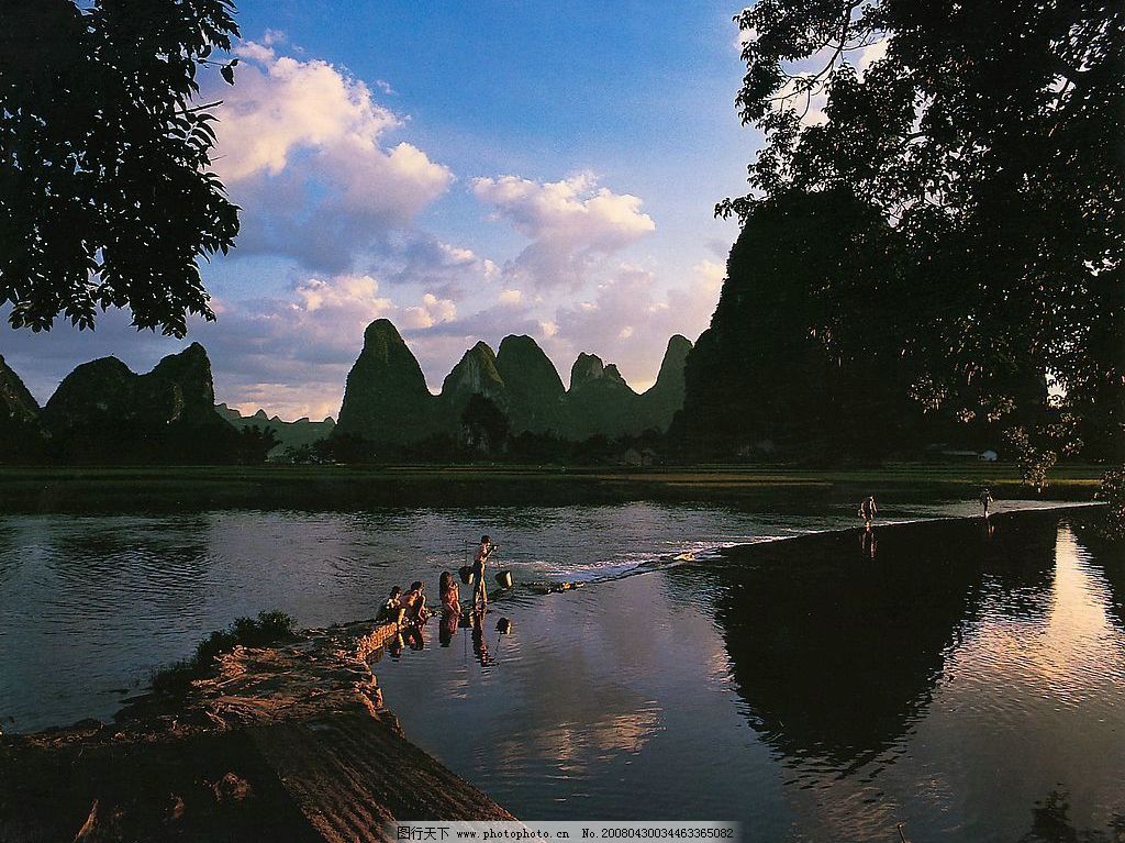 桂林山水-阳朔 美丽桂林 自然景观 山水风景 桂林山水 摄影图库 300