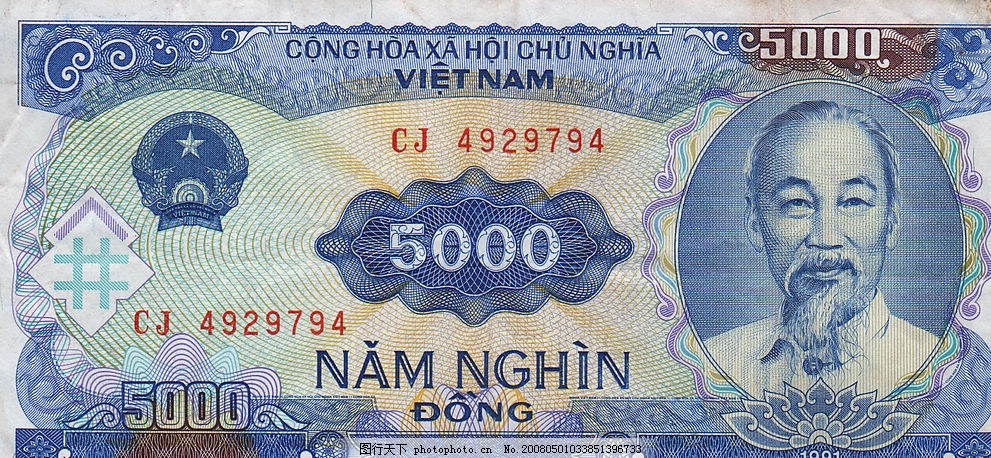 越南币图片