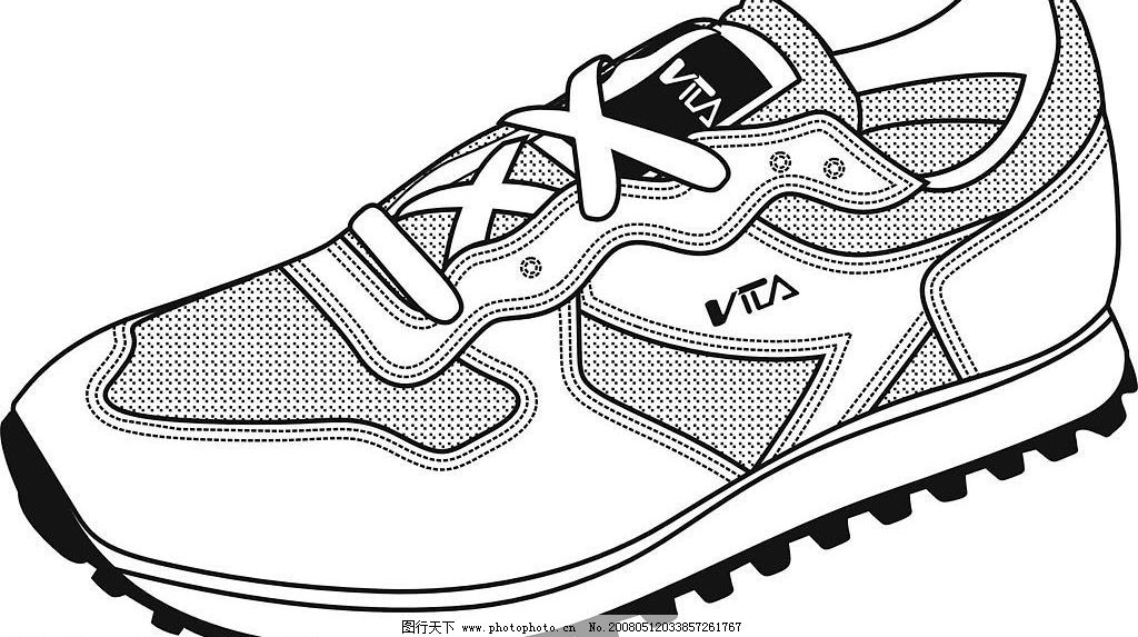 手绘旅游鞋图片展示_手绘旅游鞋图片下载