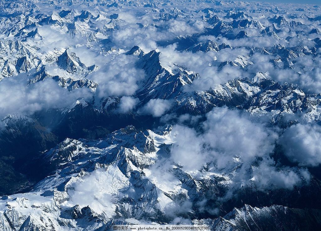 清晰风景名胜 雪山图片