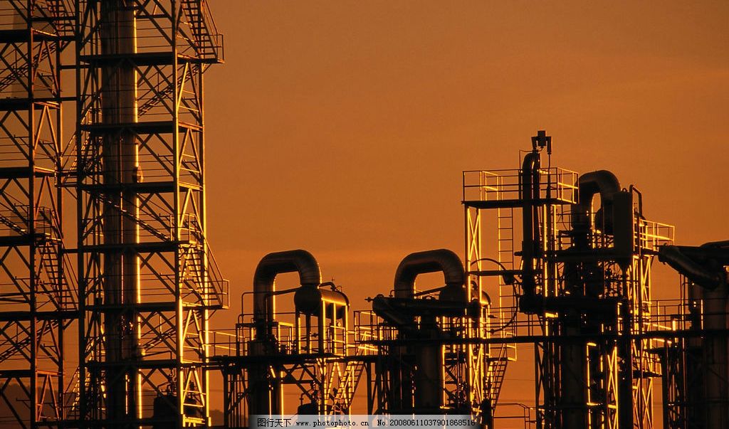 化工厂图片,黄昏 污染 现代科技 工业生产 摄影