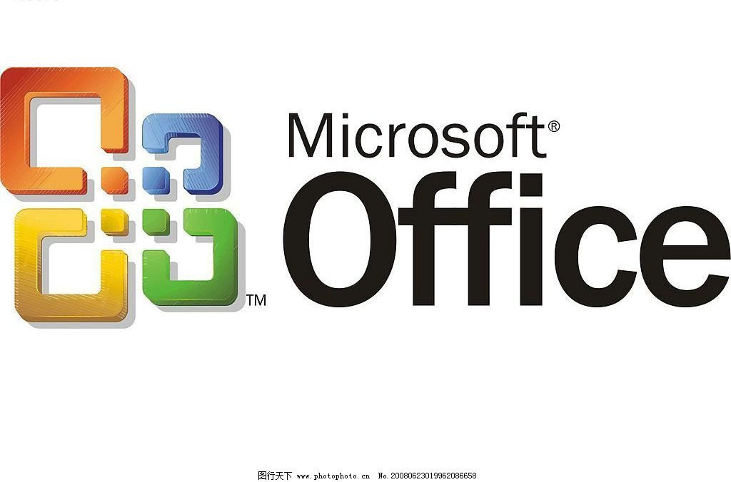 微软 office标 矢量 电脑 it 标志库 cdr 矢量图库 标识标志图标 企业图片