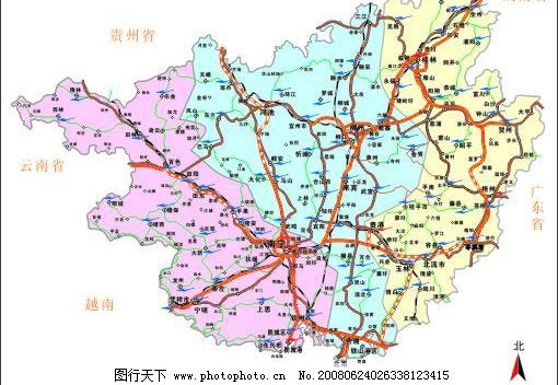 广西交通图图片